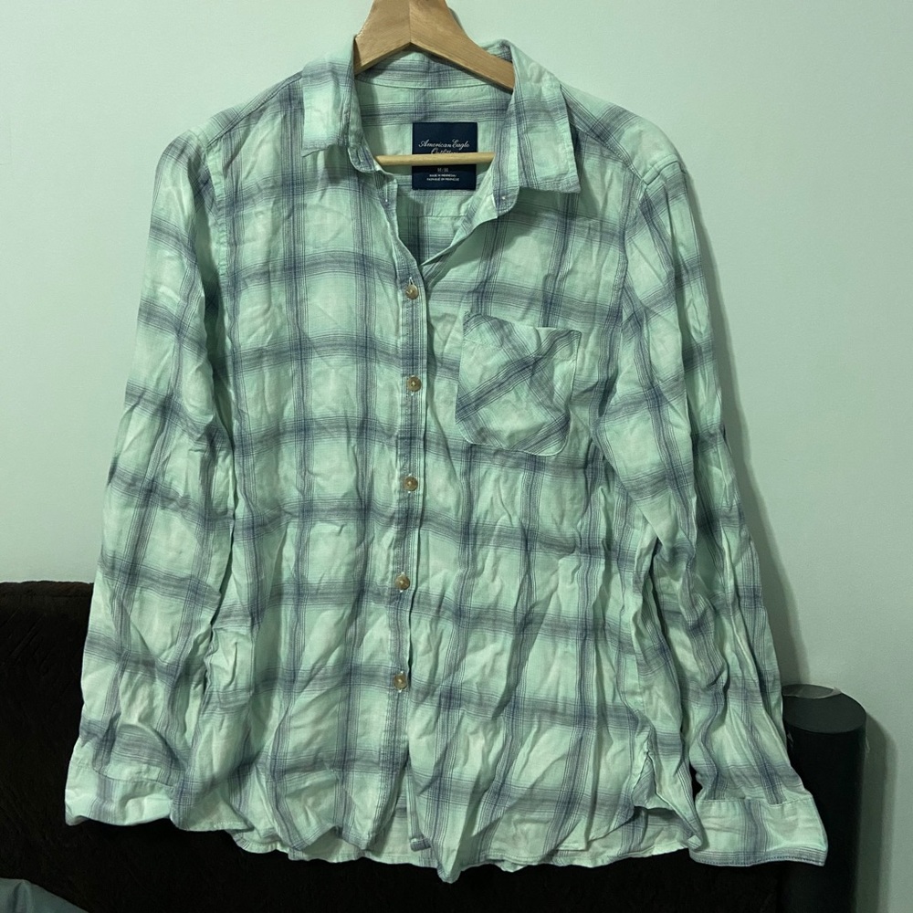 American Eagle plaid shirt M